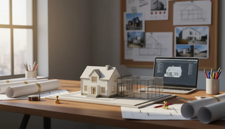 Vue extérieure d'un immeuble moderne